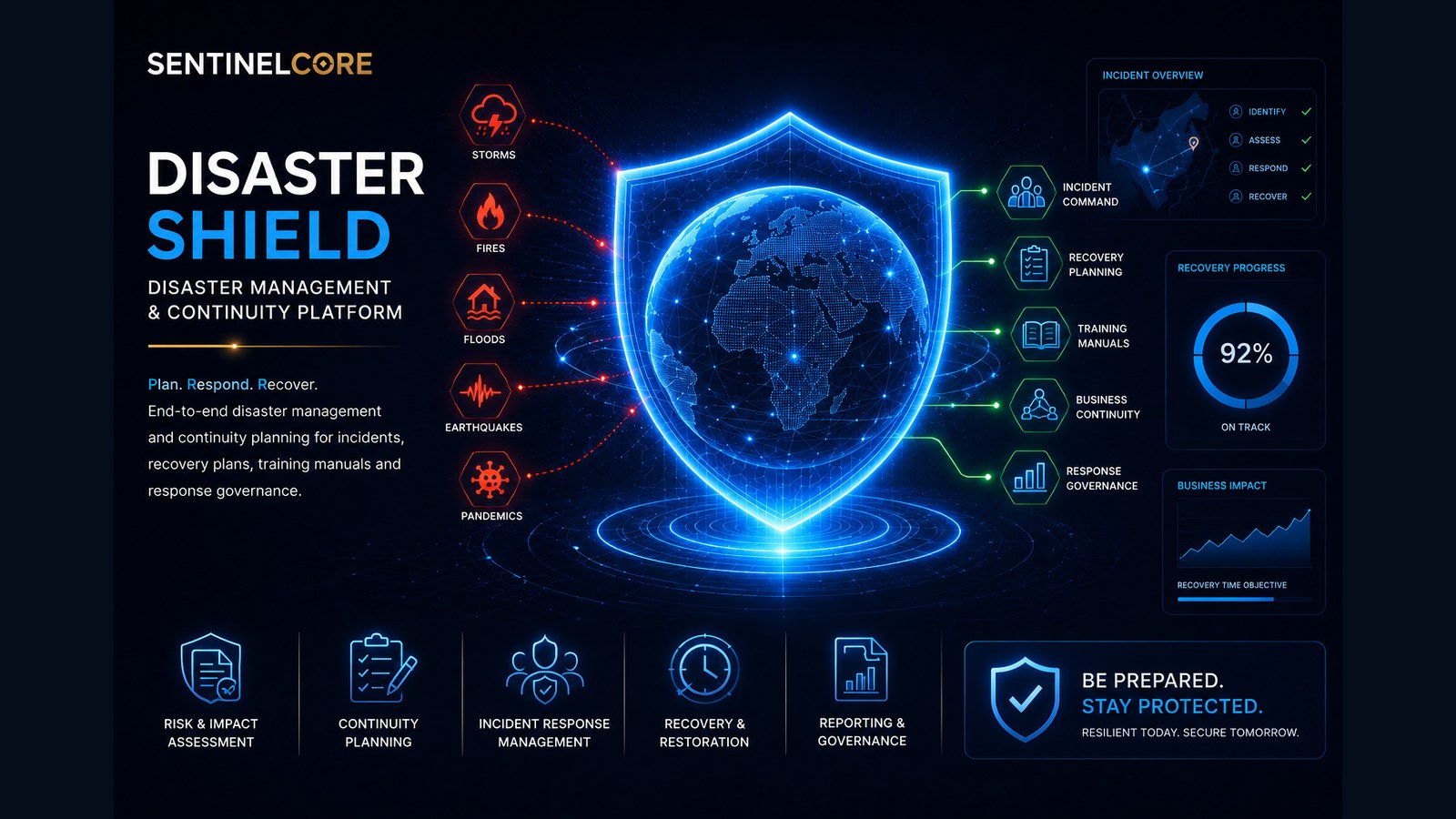 SentinelCoreHQ DisasterShield